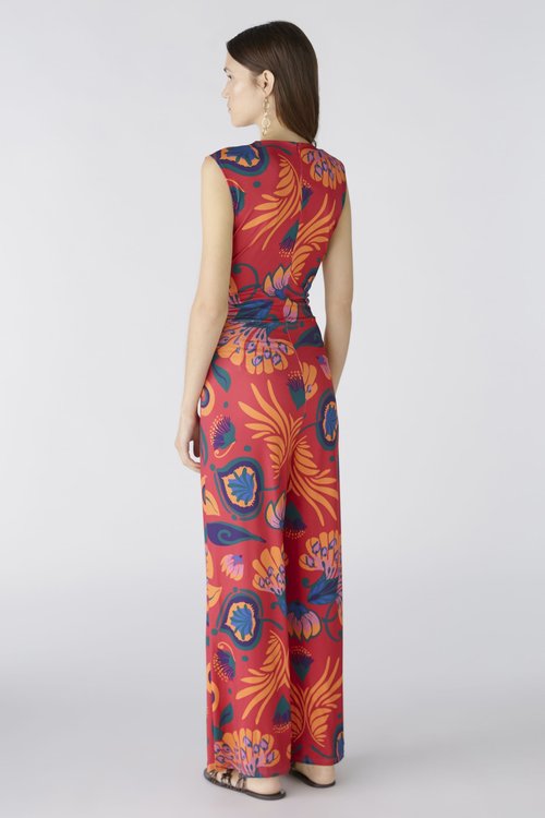 Oui Pink And Orange Jumpsuit