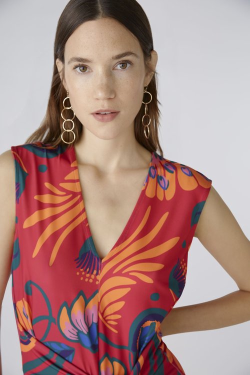 Oui Pink And Orange Jumpsuit
