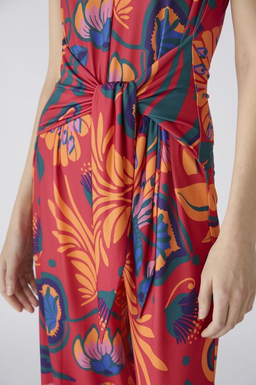 Oui Pink And Orange Jumpsuit