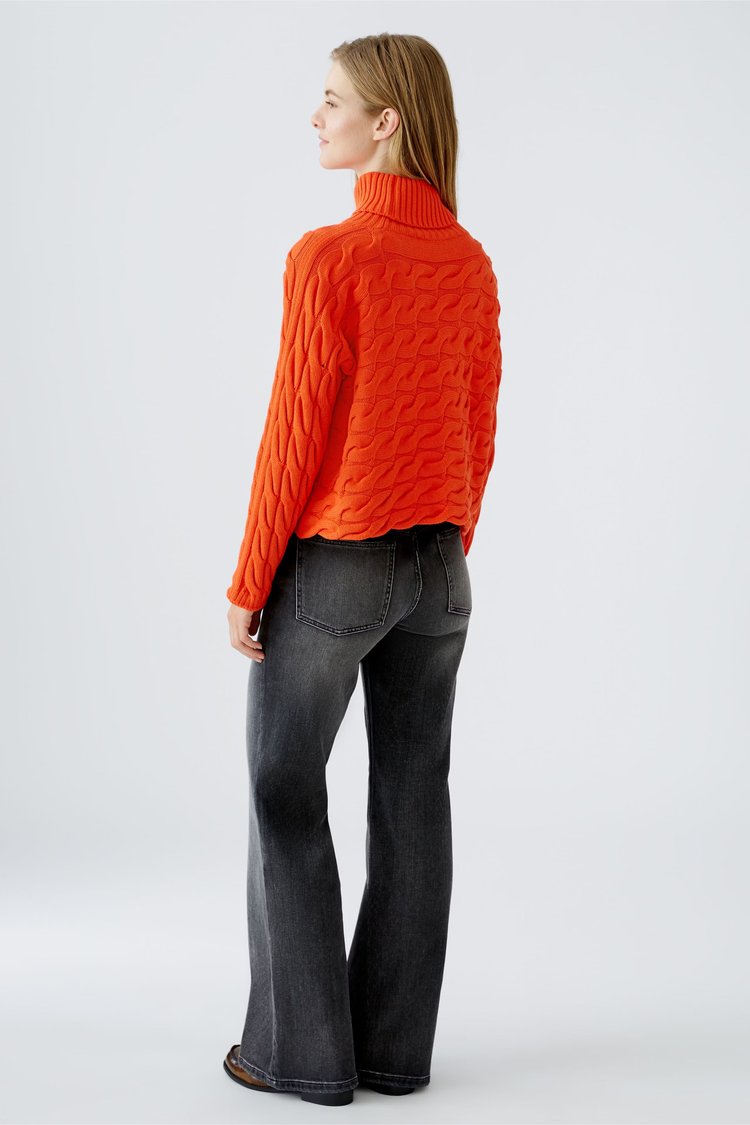 Oui Cherry Tomato Turtleneck Jumper