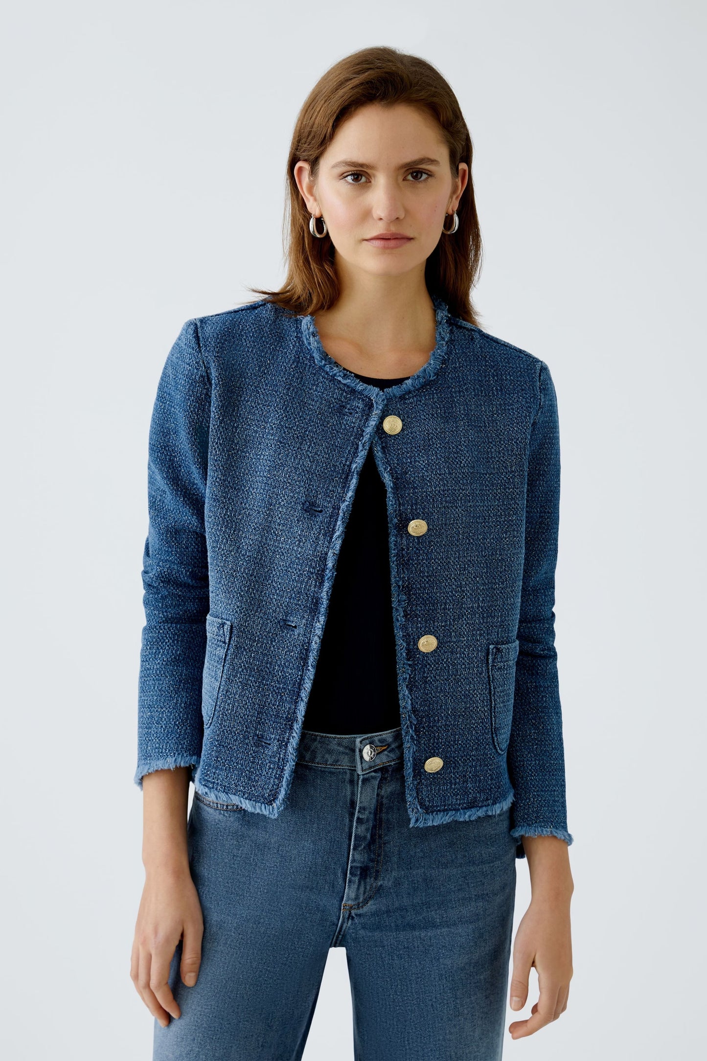 Oui Blue Denim Jacket