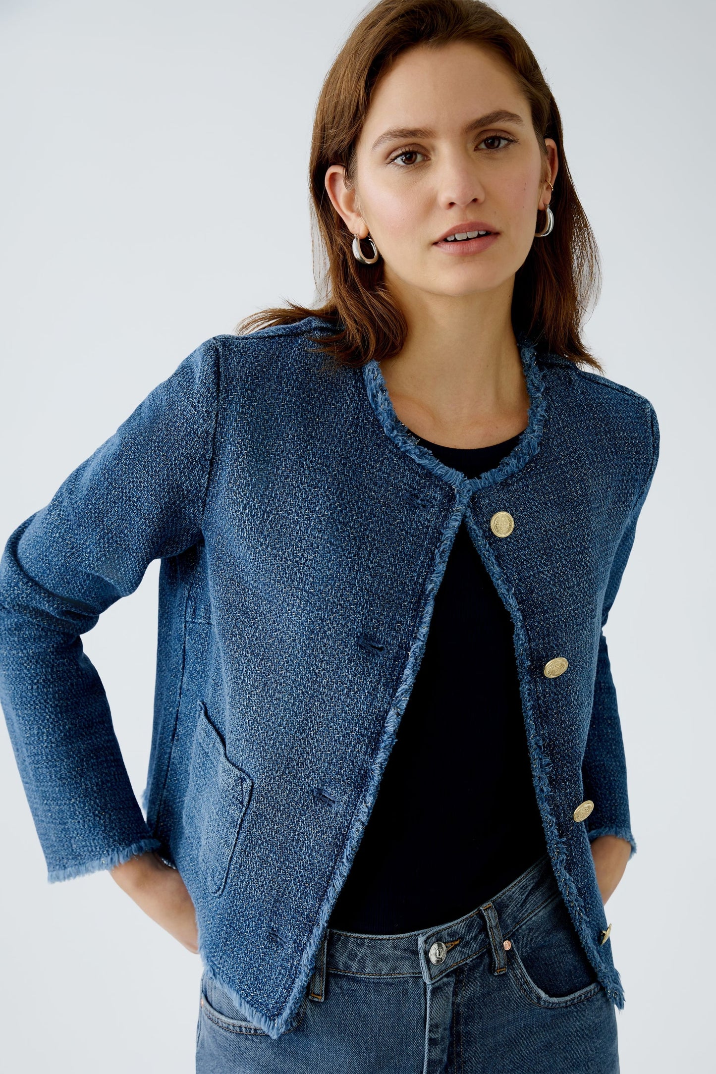 Oui Blue Denim Jacket