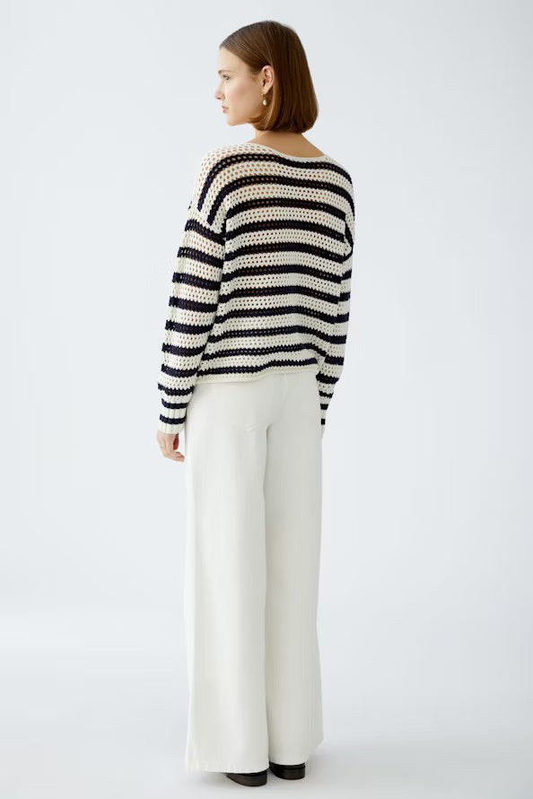 Oui Textured Knitted Jumper
