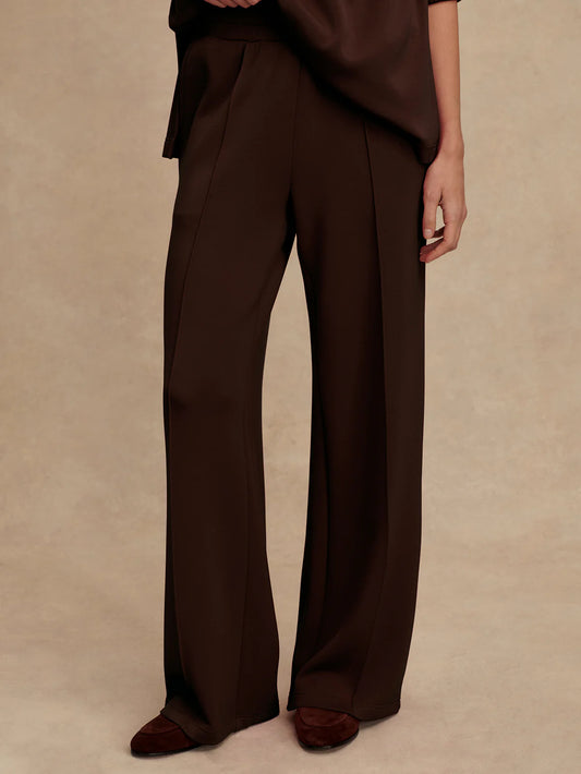 Varley Wide Leg Pant 30   Coffee Bean Marl