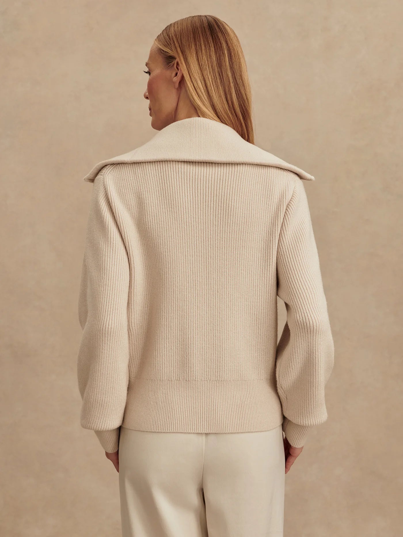 Varley Enrico Knit Jacket  Silver Birch