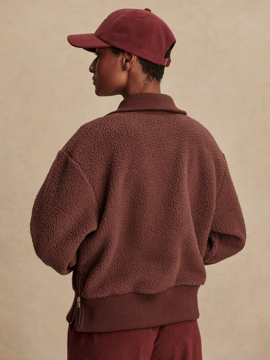 Varley Roselle Half Zip Fleece  Deep Mahogany