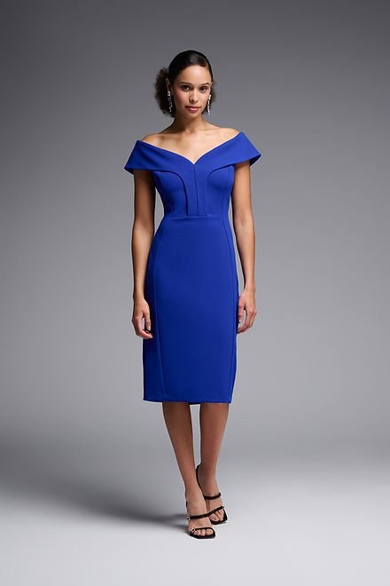 Joseph Ribkoff Bright Blue Pencil Dress 231756