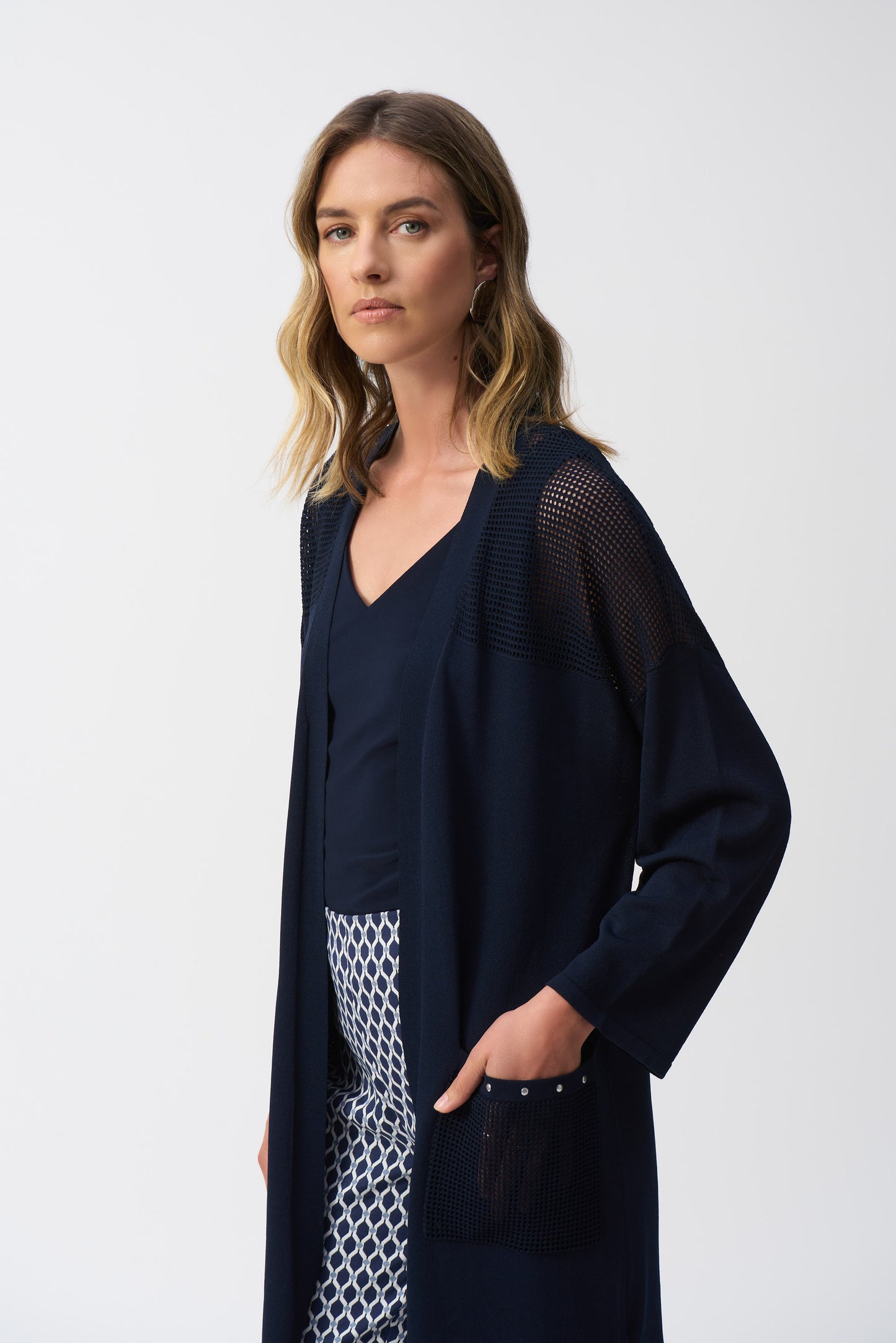 Joseph Ribkoff Minimalistic Long Cardigan