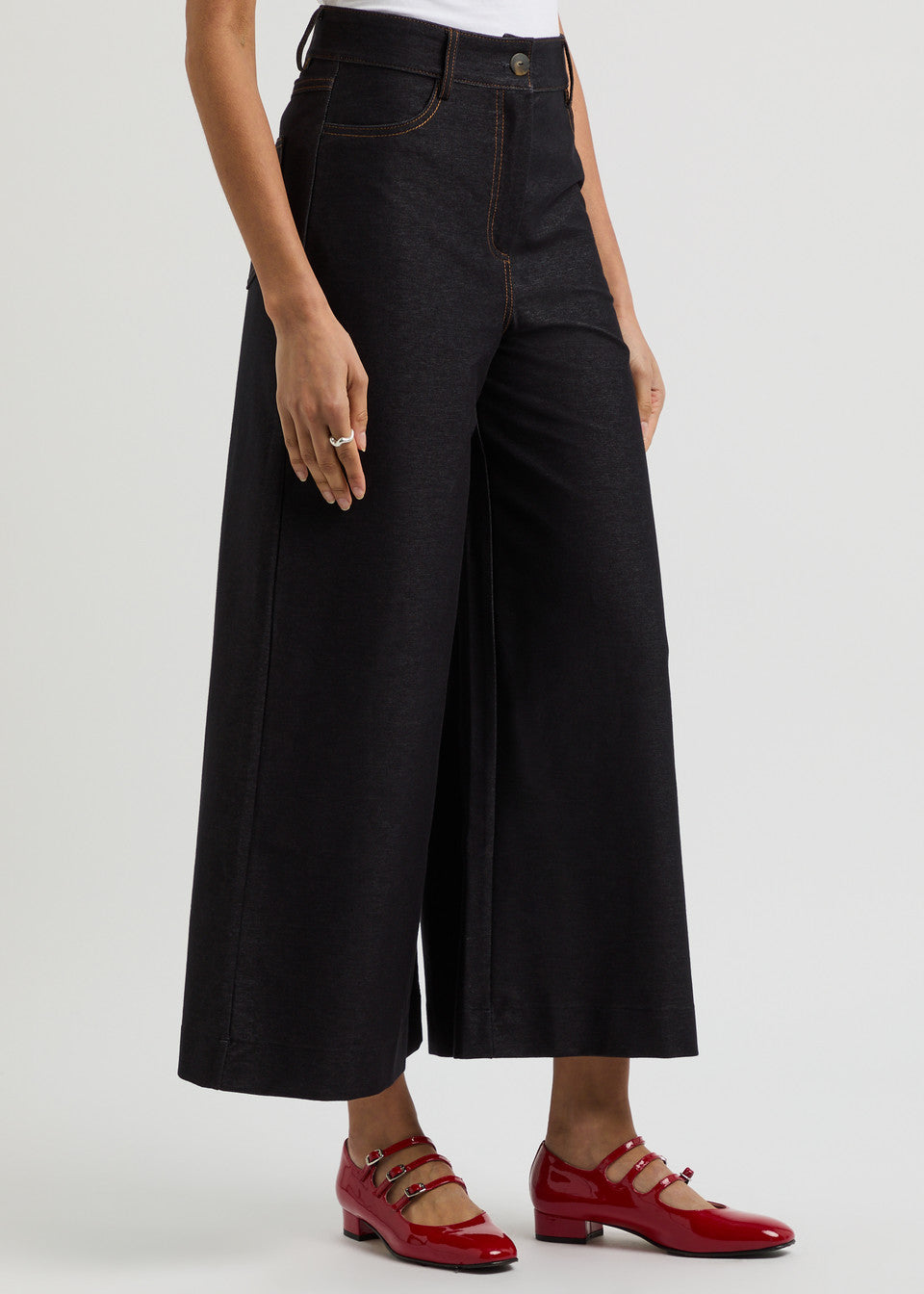 MM MaxMara Leisure Denim Look Trousers