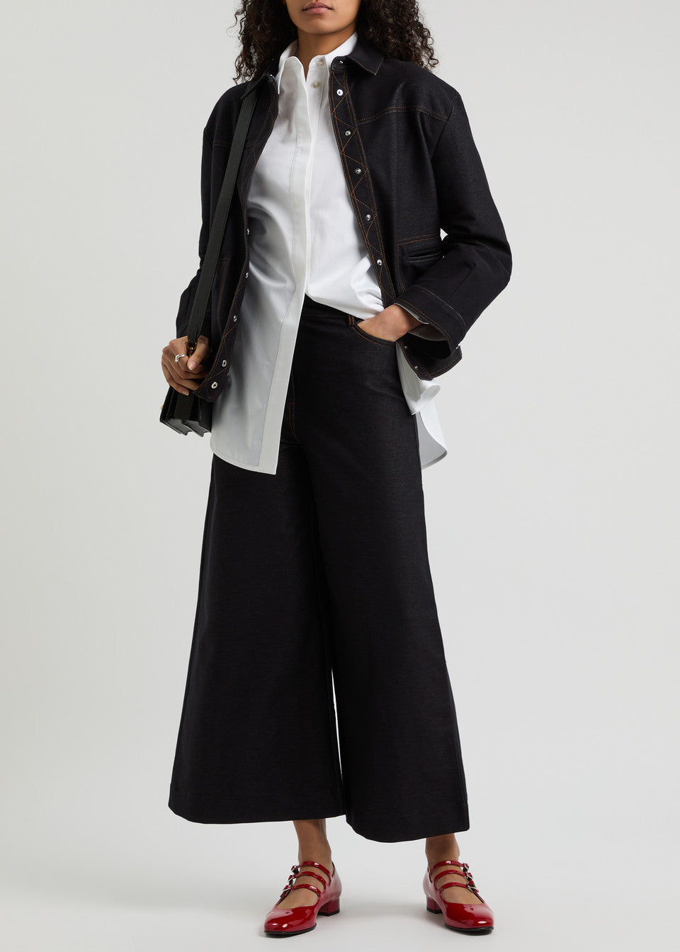 MM MaxMara Leisure Denim Look Trousers