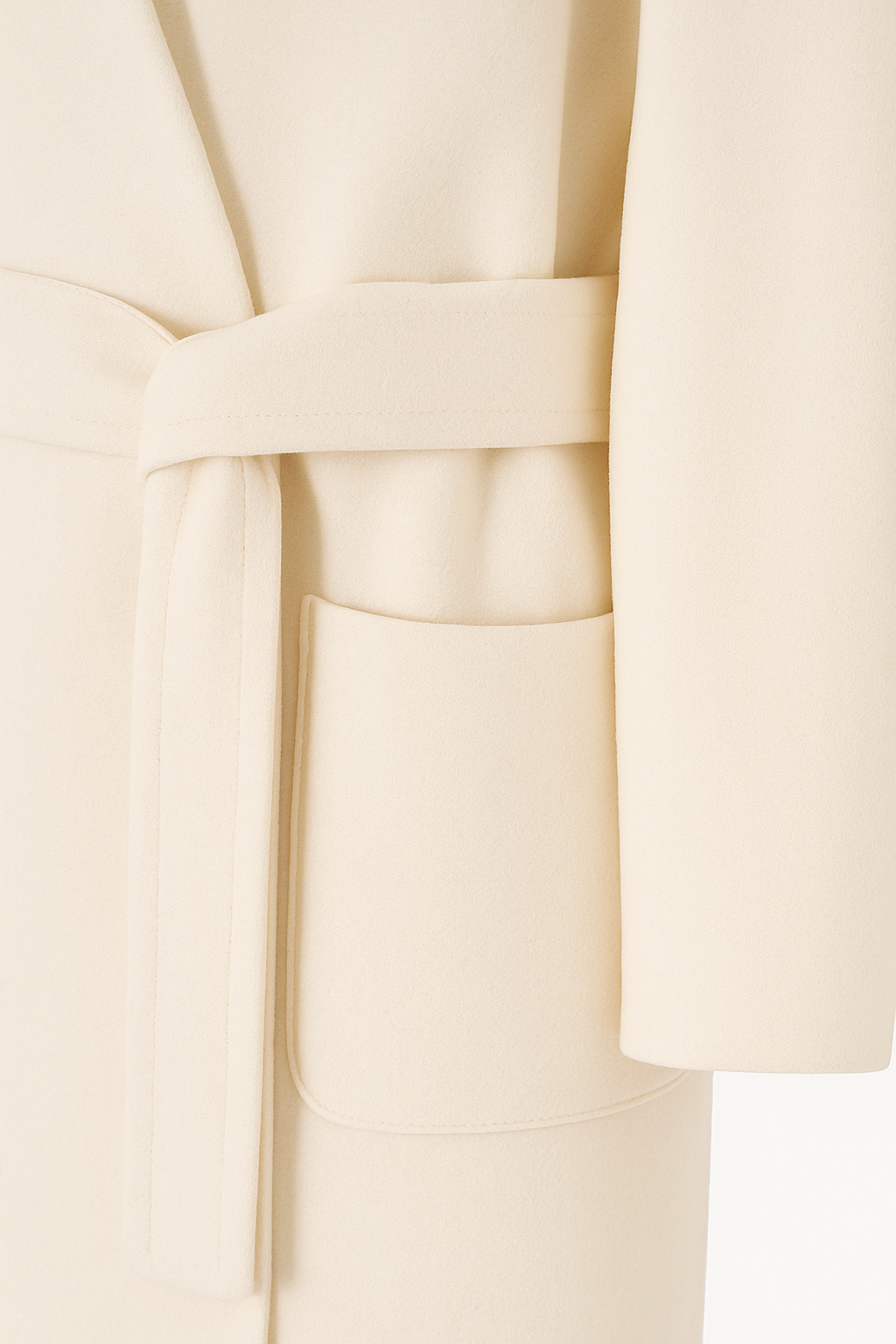 MM MaxMara Diletta Belted Coat   In Navy or Cream