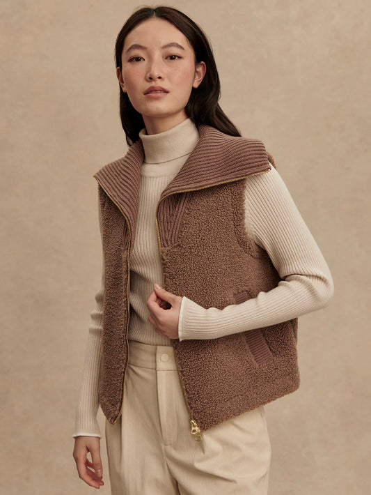 Varley Aspen Gilet in Ash Taupe