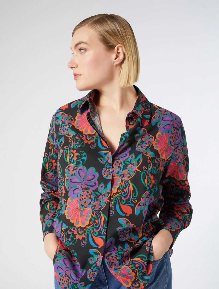 Marina Rinaldi Paisley Print Shirt   Gallia