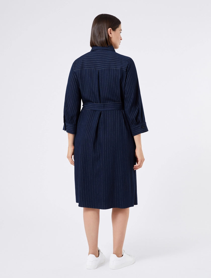 Marina Rinaldi Navy Tenzone Dress