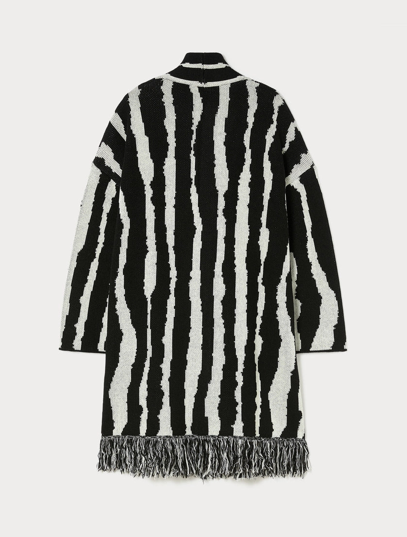 Marina Rinaldi Crimea Black and White Cardigan