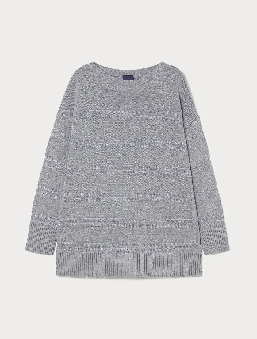 Marina Rinaldi Piroga Jumper  silver grey