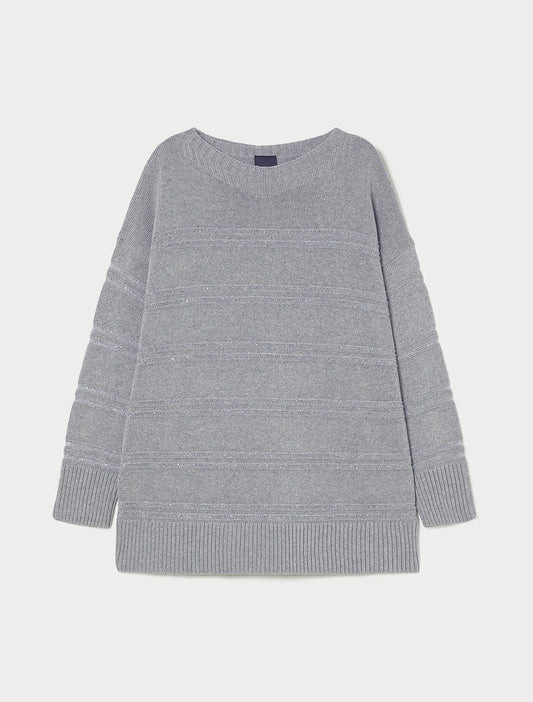 Marina Rinaldi Piroga Jumper  silver grey