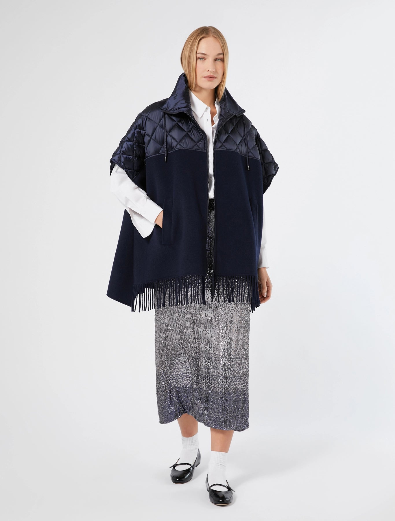 Marina Rinaldi Ofridi Navy Gilet