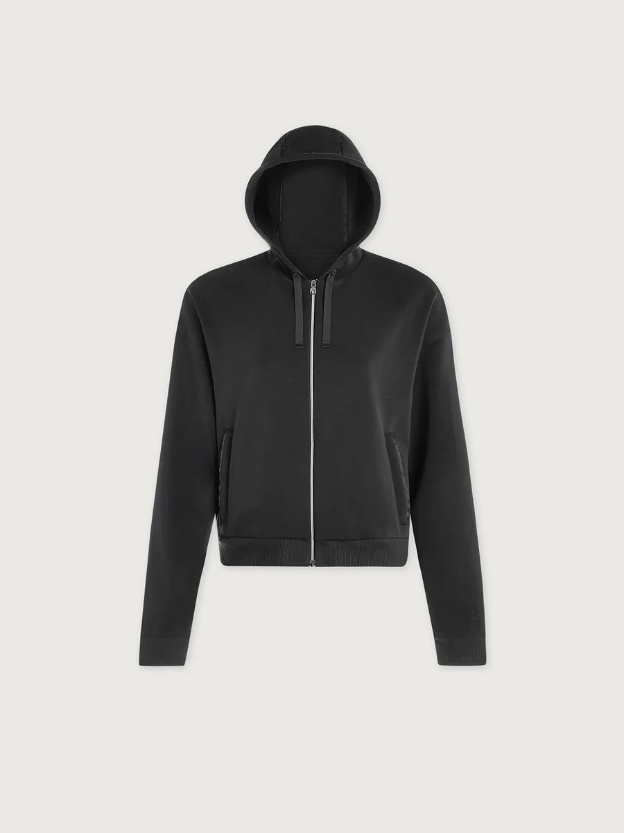 Varley Jorgie Zip-Through Hoodie - Slate Black VAR03567