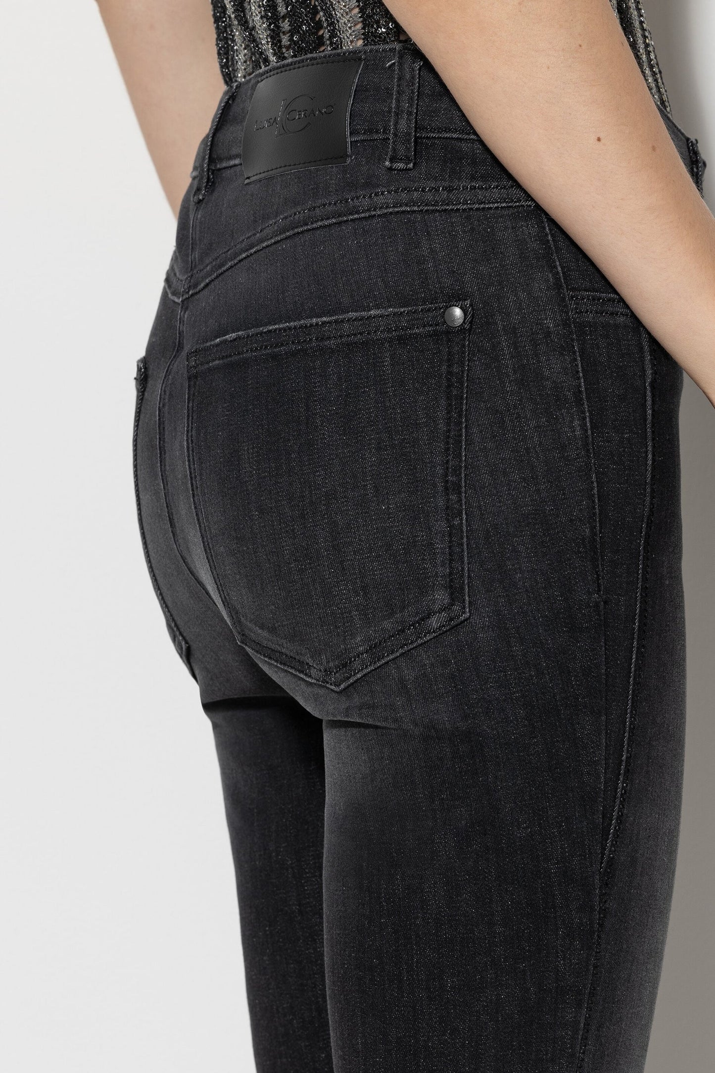 Luisa Cerano Skinny Bootleg Denim