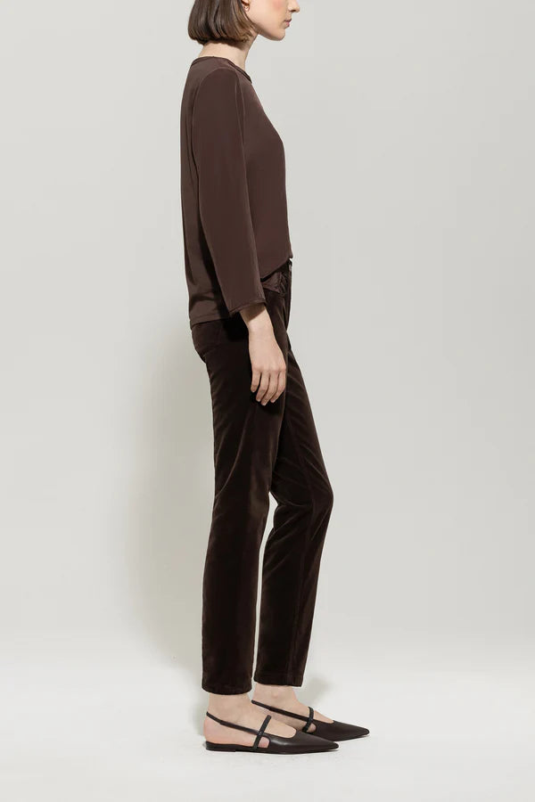 Luisa Cerano Skinny Velvet Trousers