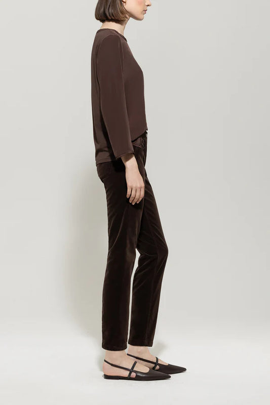 Luisa Cerano Skinny Velvet Trousers