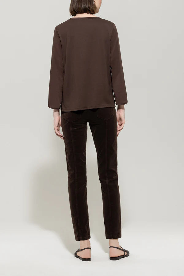 Luisa Cerano Skinny Velvet Trousers