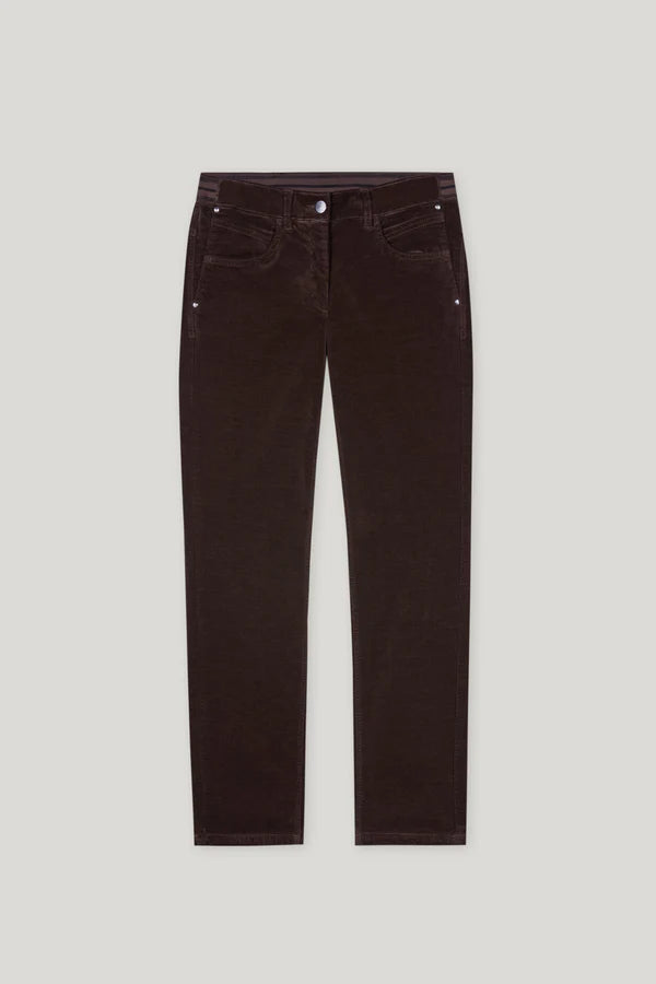Luisa Cerano Skinny Velvet Trousers