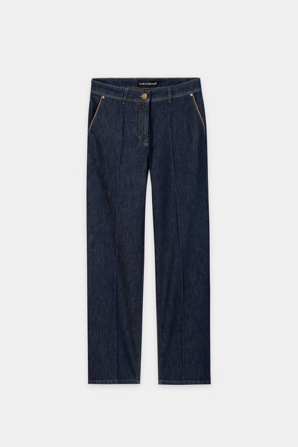 Luisa Cerano Authentic Straight Leg Jeans Denim Blue