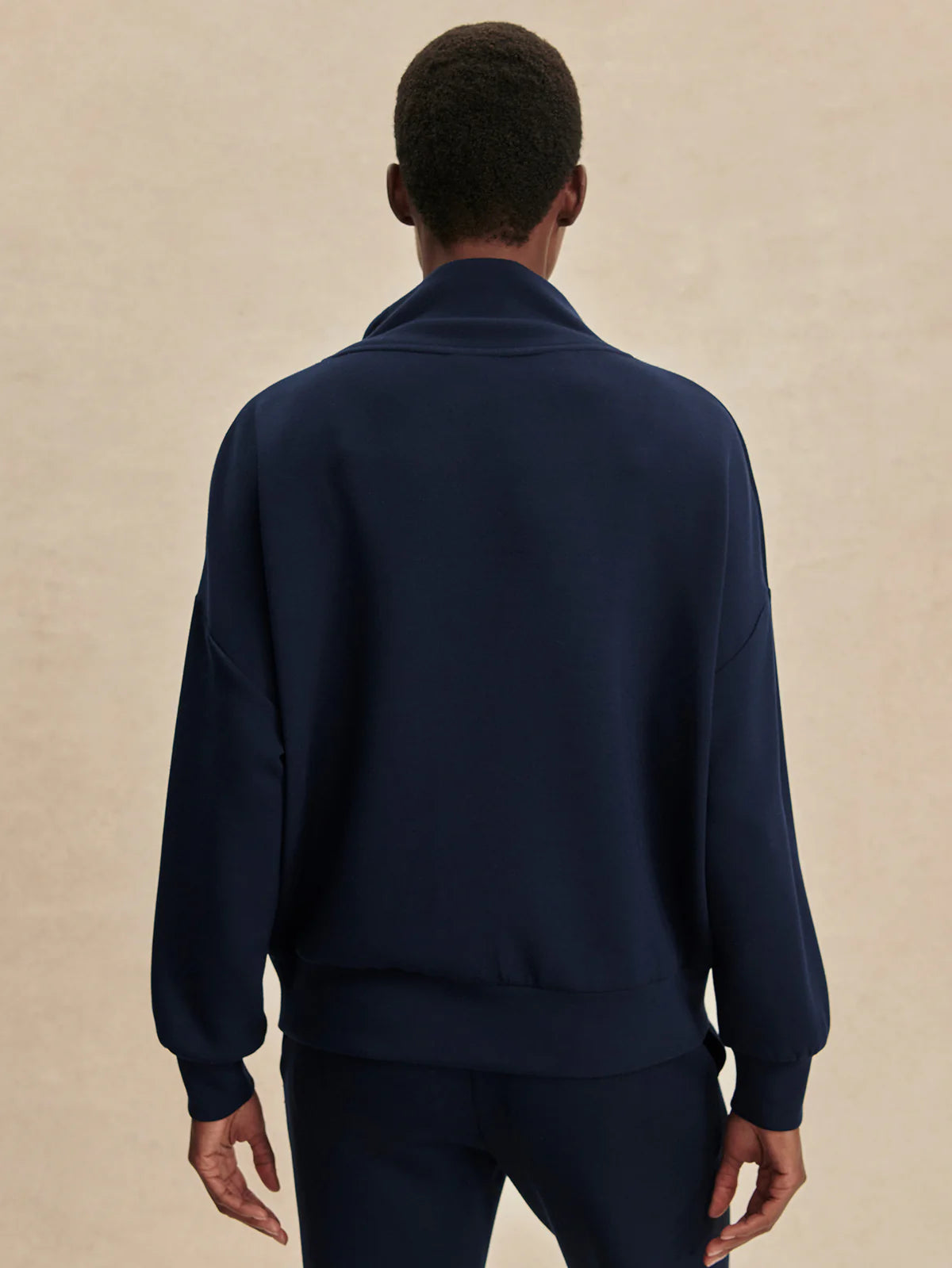 Hawley Half Zip Sweat  Navy