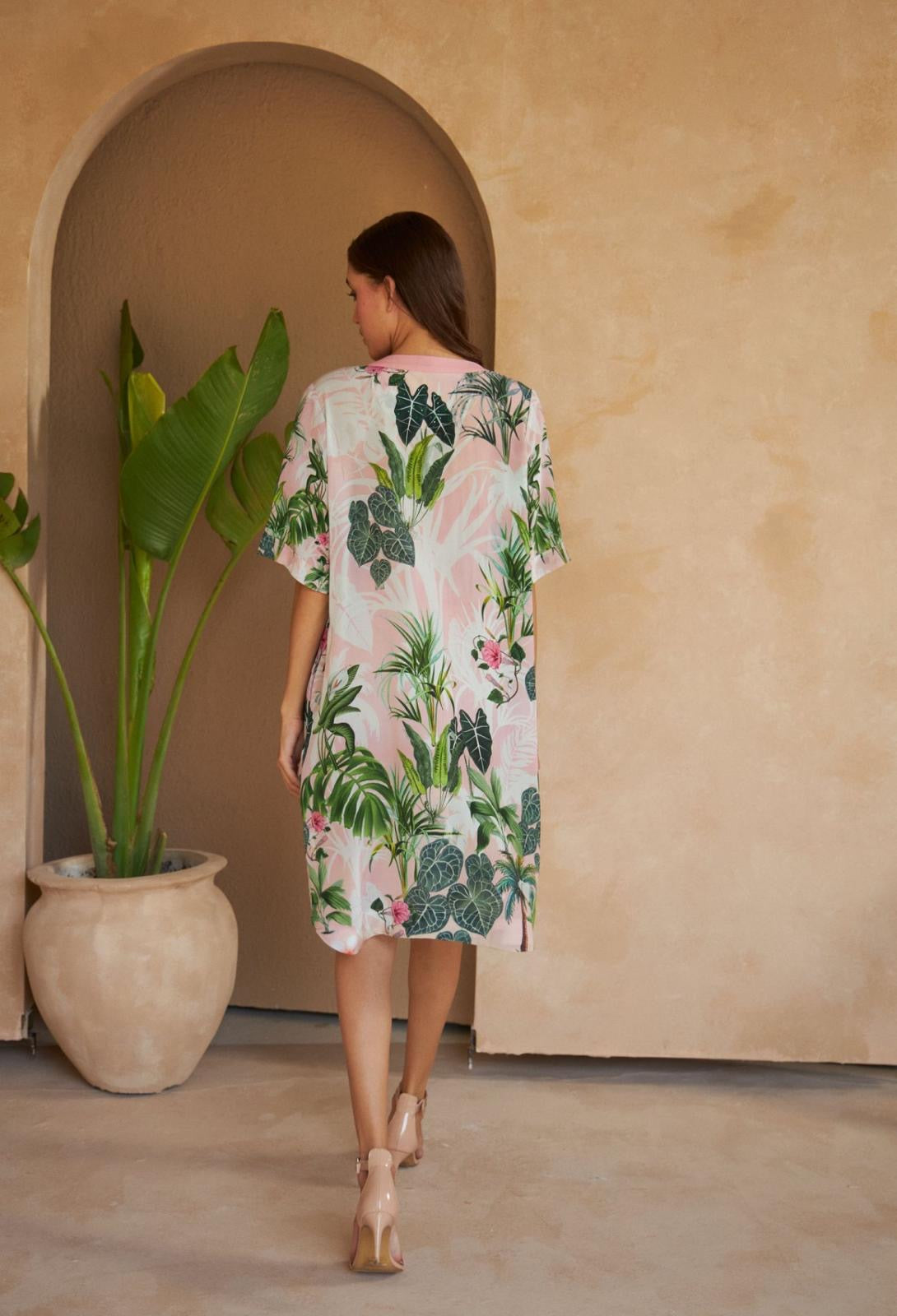 Inoa Dahlia Dress palm green
