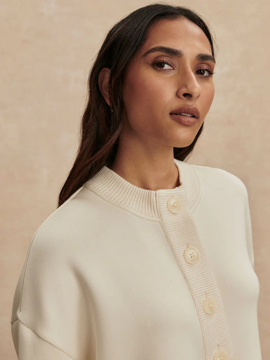 Varely Reena Button Front Jumper