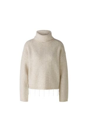 Oui Beige Melange Jumper