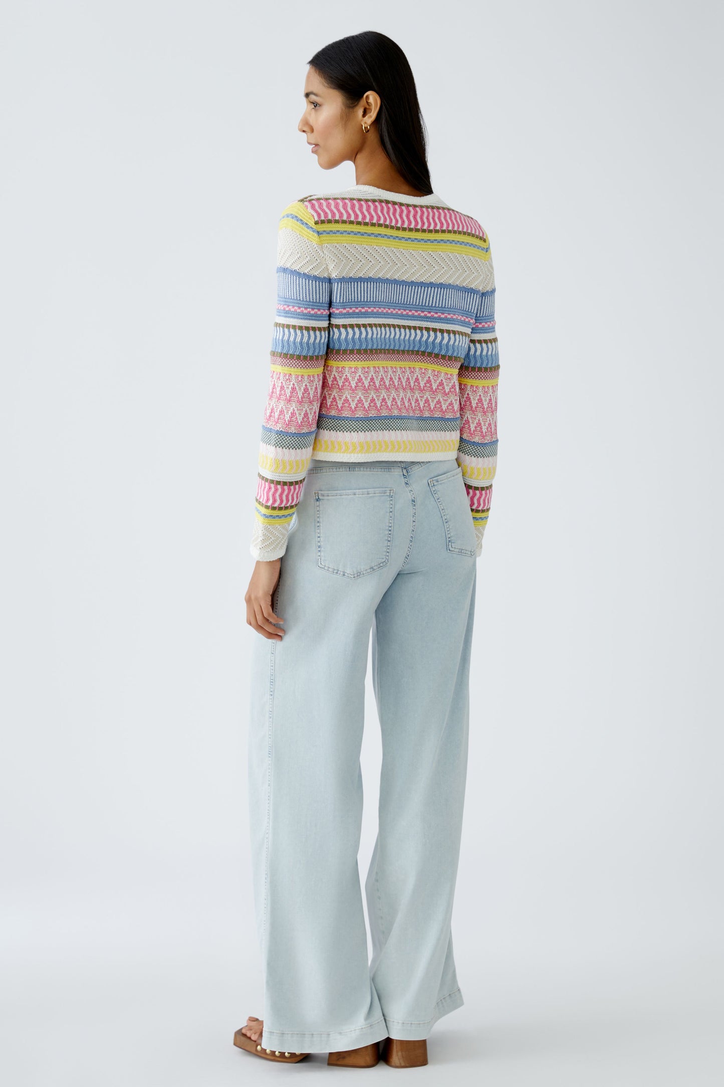 Oui Patterned Cardigan