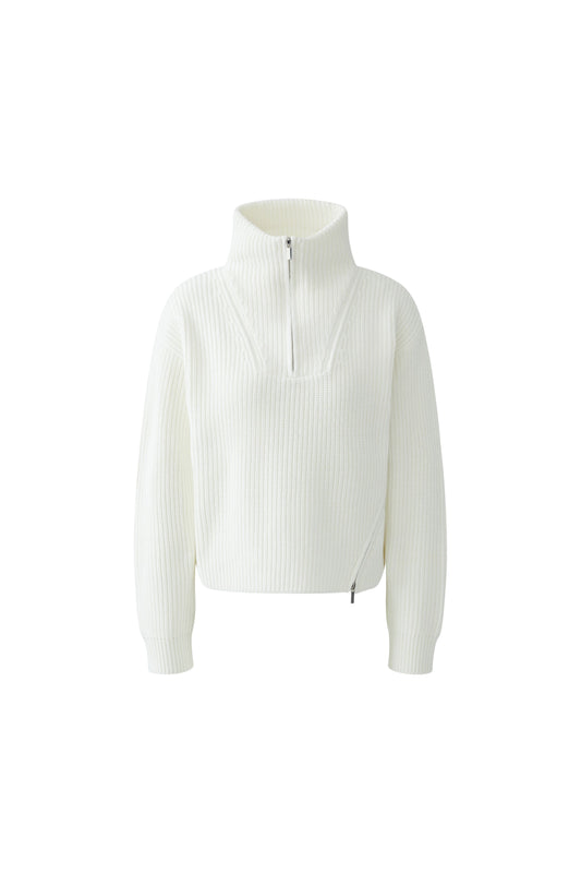 Oui Quarter Zip Knit Sweater