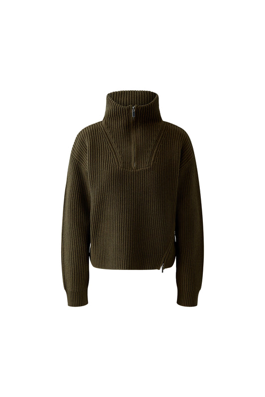 Oui Quarter Zip Knit Sweater
