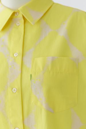 Oui Yellow Shirt Dress
