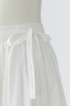 Oui White Midi Skirt