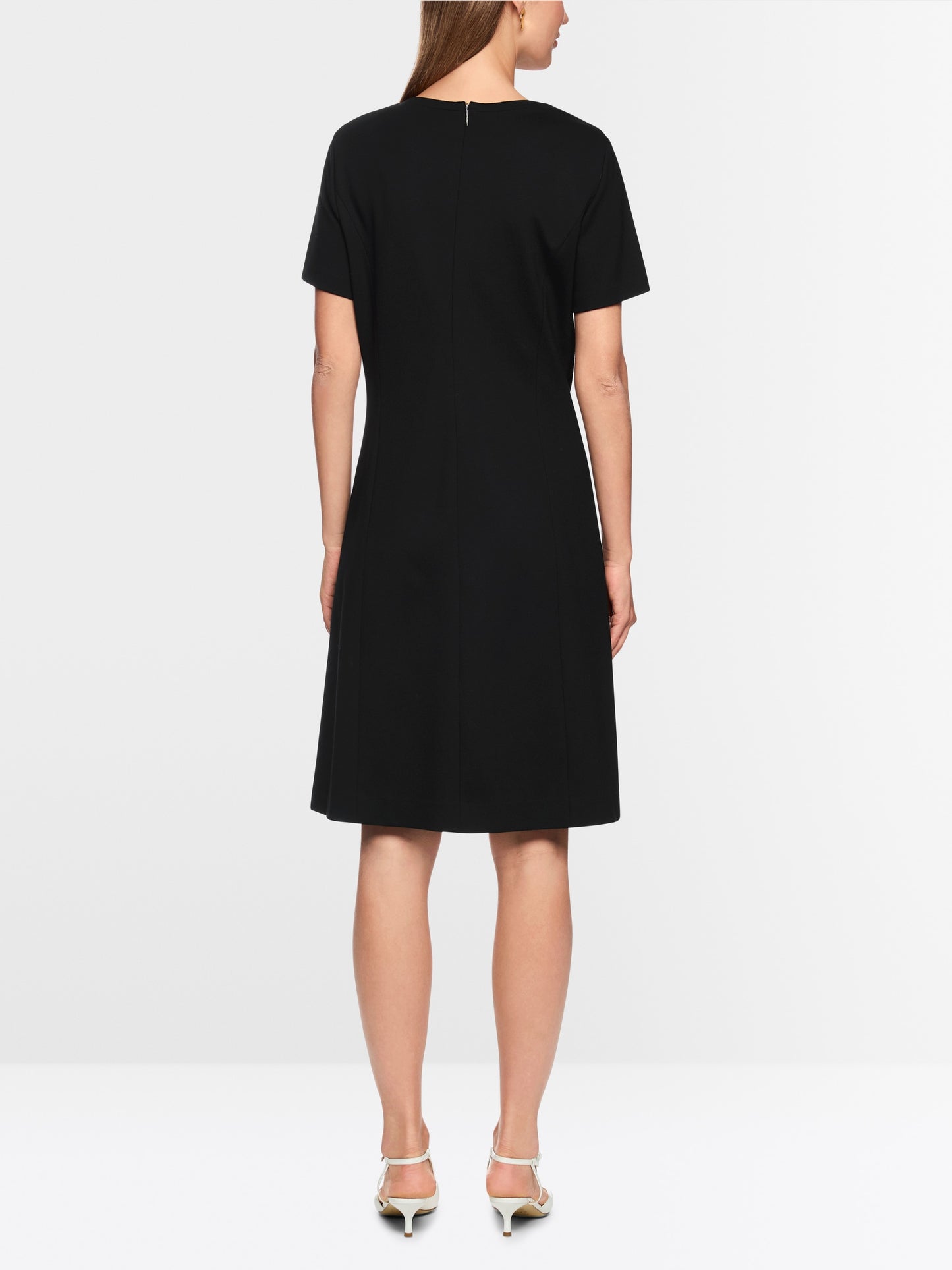 Marc Cain Navy Short Sleeve Shift Dress