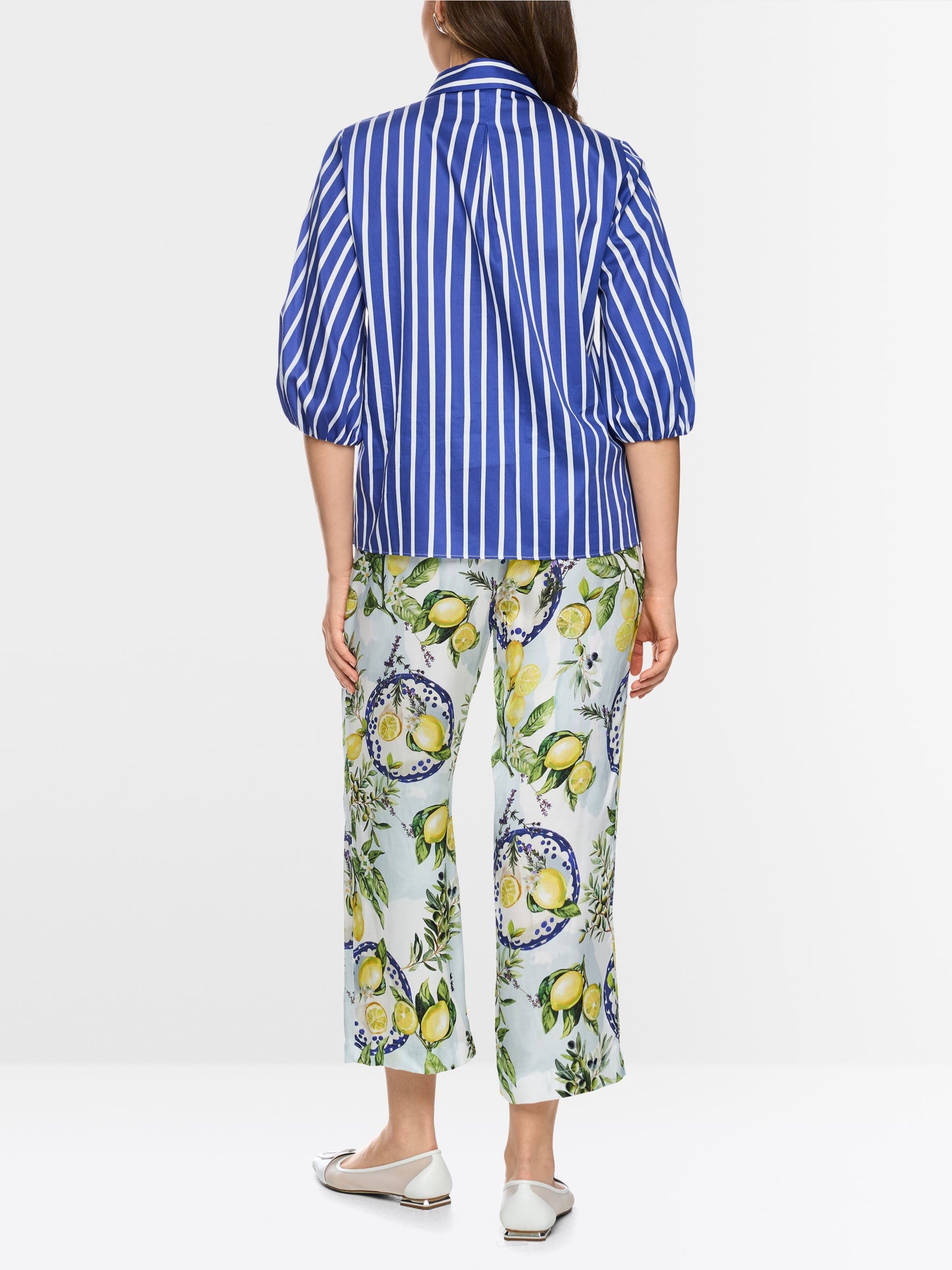 MarcCain Striped cotton shirt blouse Item no.: AA 51.04 W01 col. 757