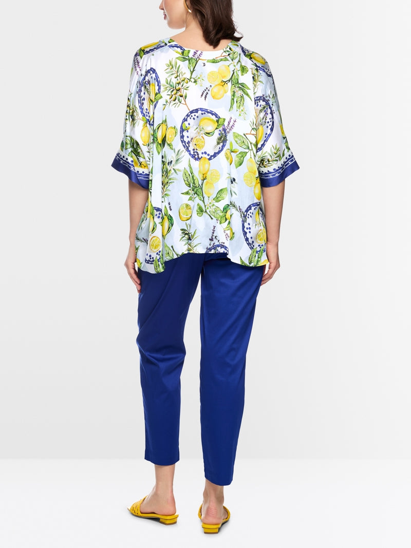 Marccain Viscose blouse with Mediterranean print Item no.: AA 51.09 W03 col. 100