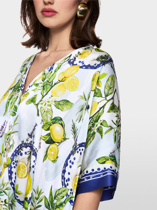 Marccain Viscose blouse with Mediterranean print Item no.: AA 51.09 W03 col. 100
