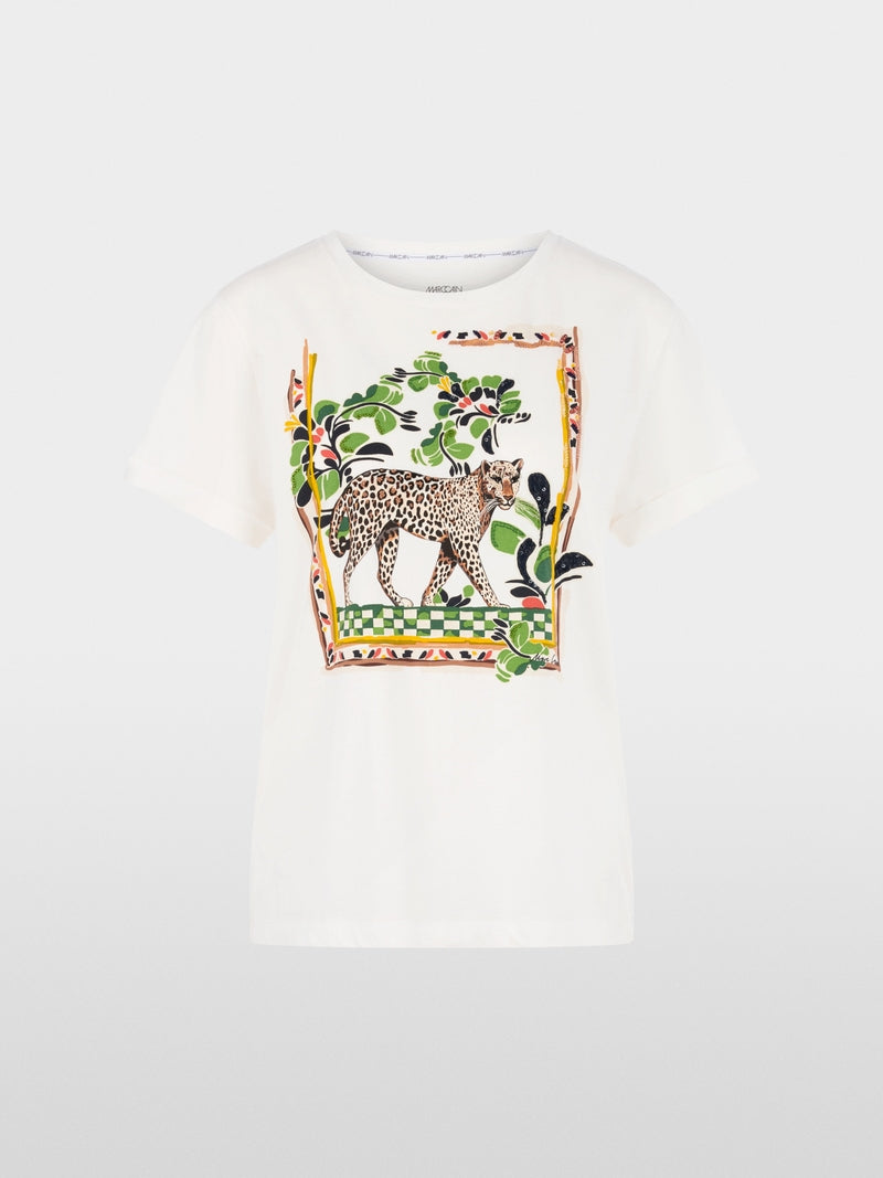 Marc Cain Leopard Motif T-shirt
