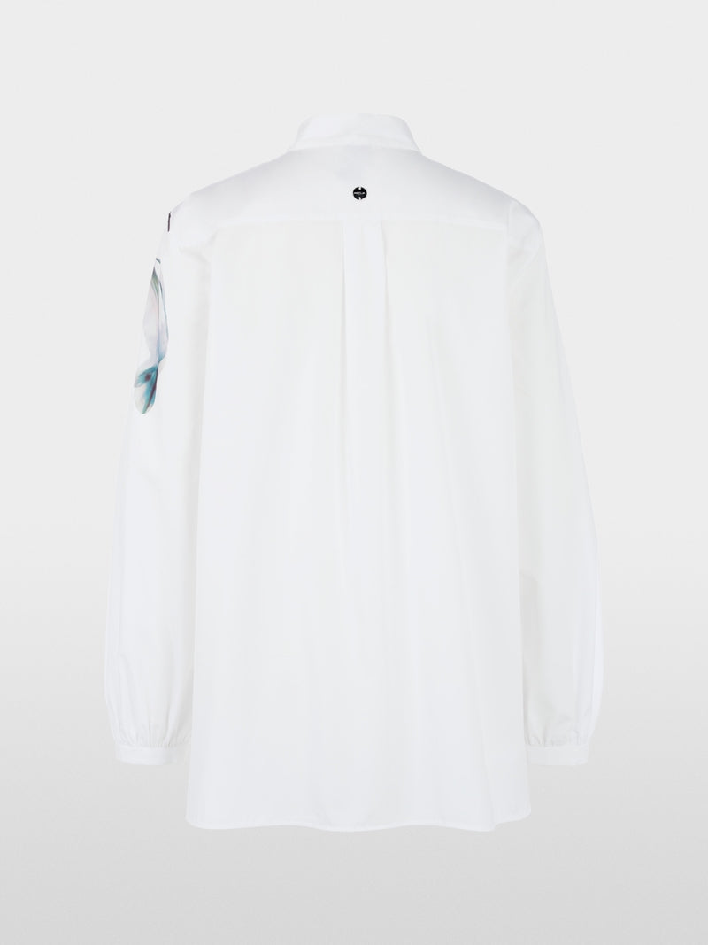Marc Cain Long Blouse with Lily Print