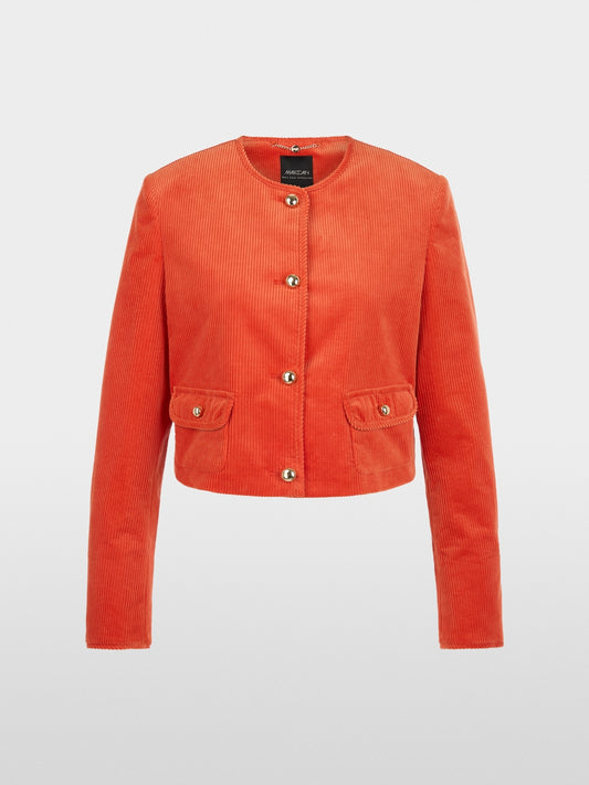 Marc Cain Orange Corduroy Short Jacket BC 31.19 W02 484