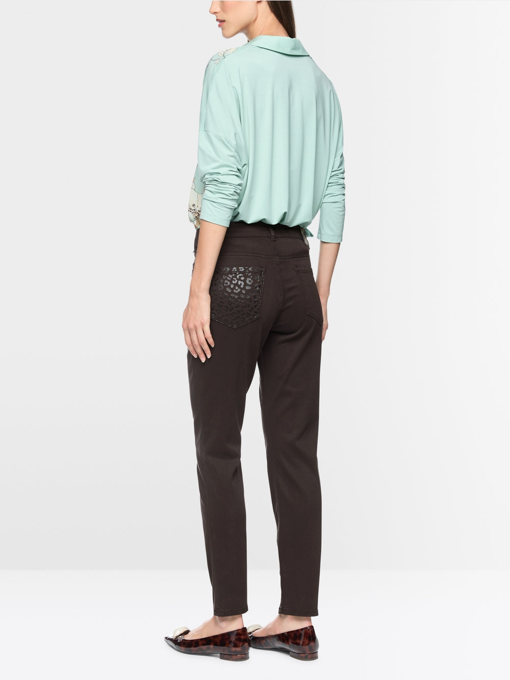 Marc Cain Silea Chocolate trousers BP 81.01 W04 Col. 698