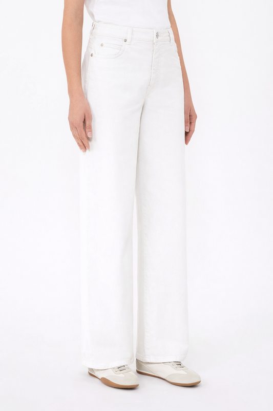 Weekend MaxMara Cotton Drill Wide-Leg Trousers WKDMEDINA