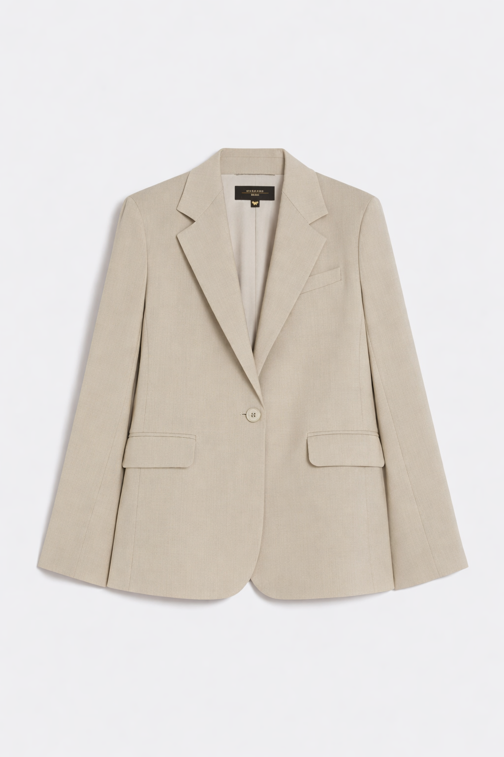 Weekend MaxMara Stretch Wool Blazer Dark Cream WKDLAMINE