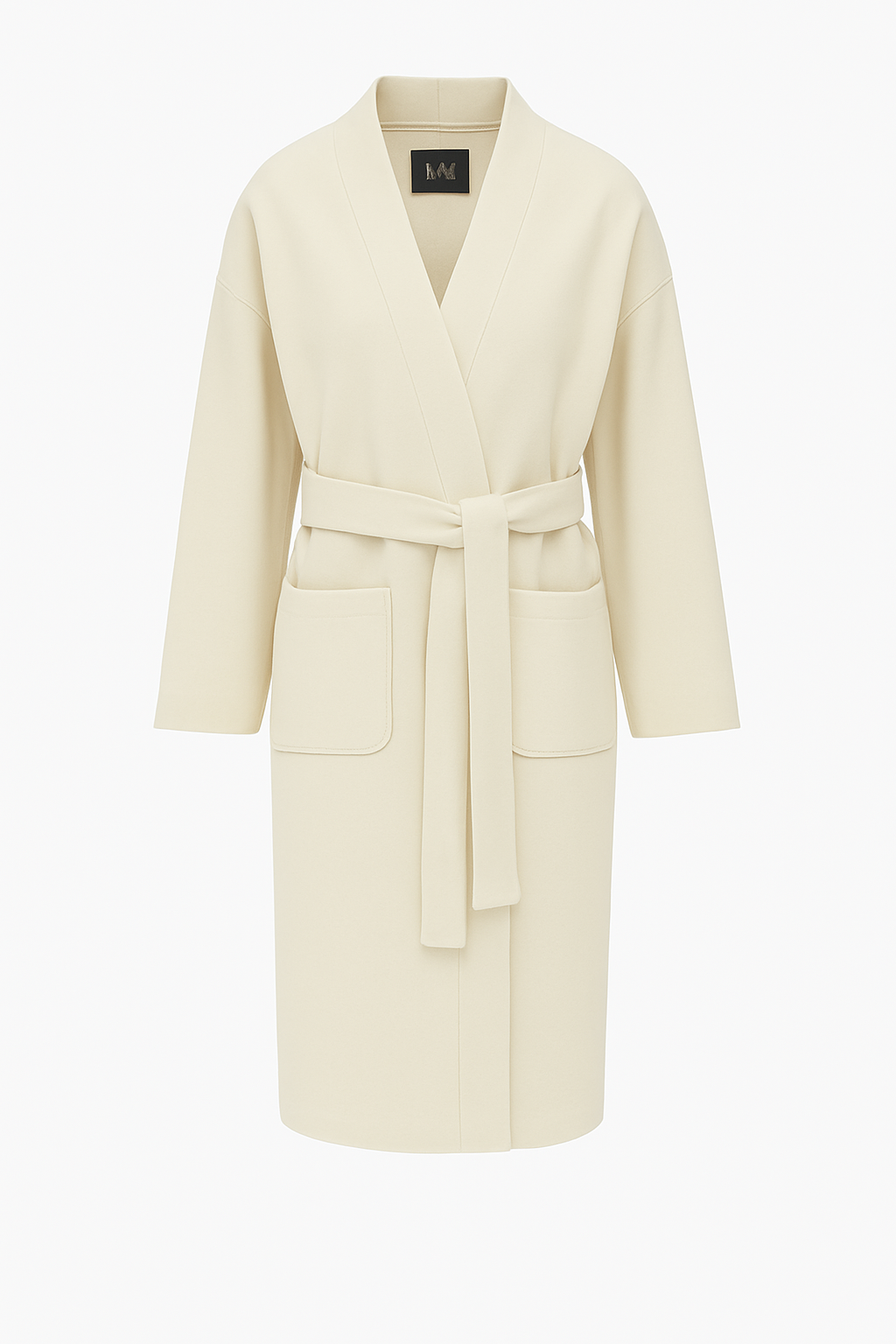 MM MaxMara Diletta Belted Coat   In Navy or Cream