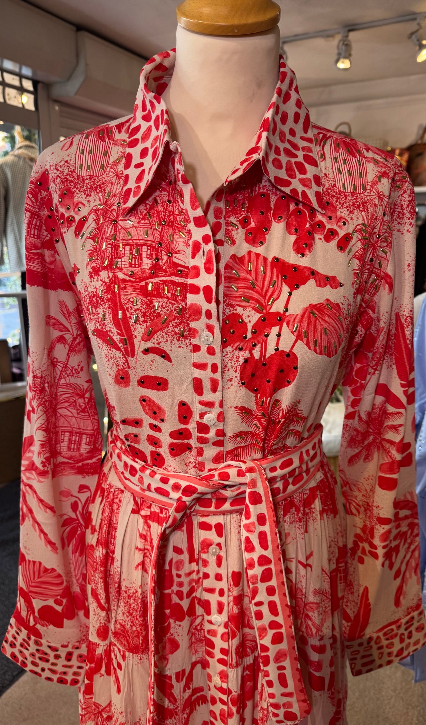 Inoa Perorian Dress Vermelho